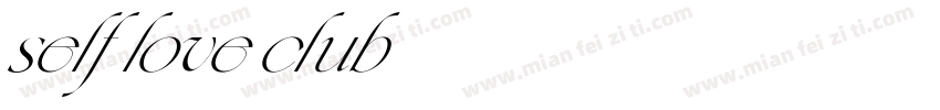 self love club字体转换